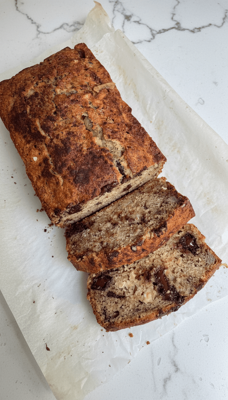 Homemade banana bread